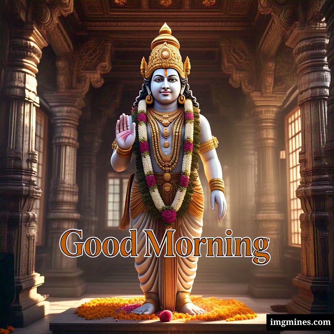 Good Morning Shree Ram Murti divine darshan HD wallpaper