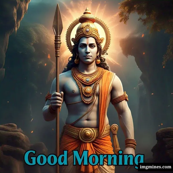 Good Morning Lord Shree Ram giving darshan to devotees HD wallpaper