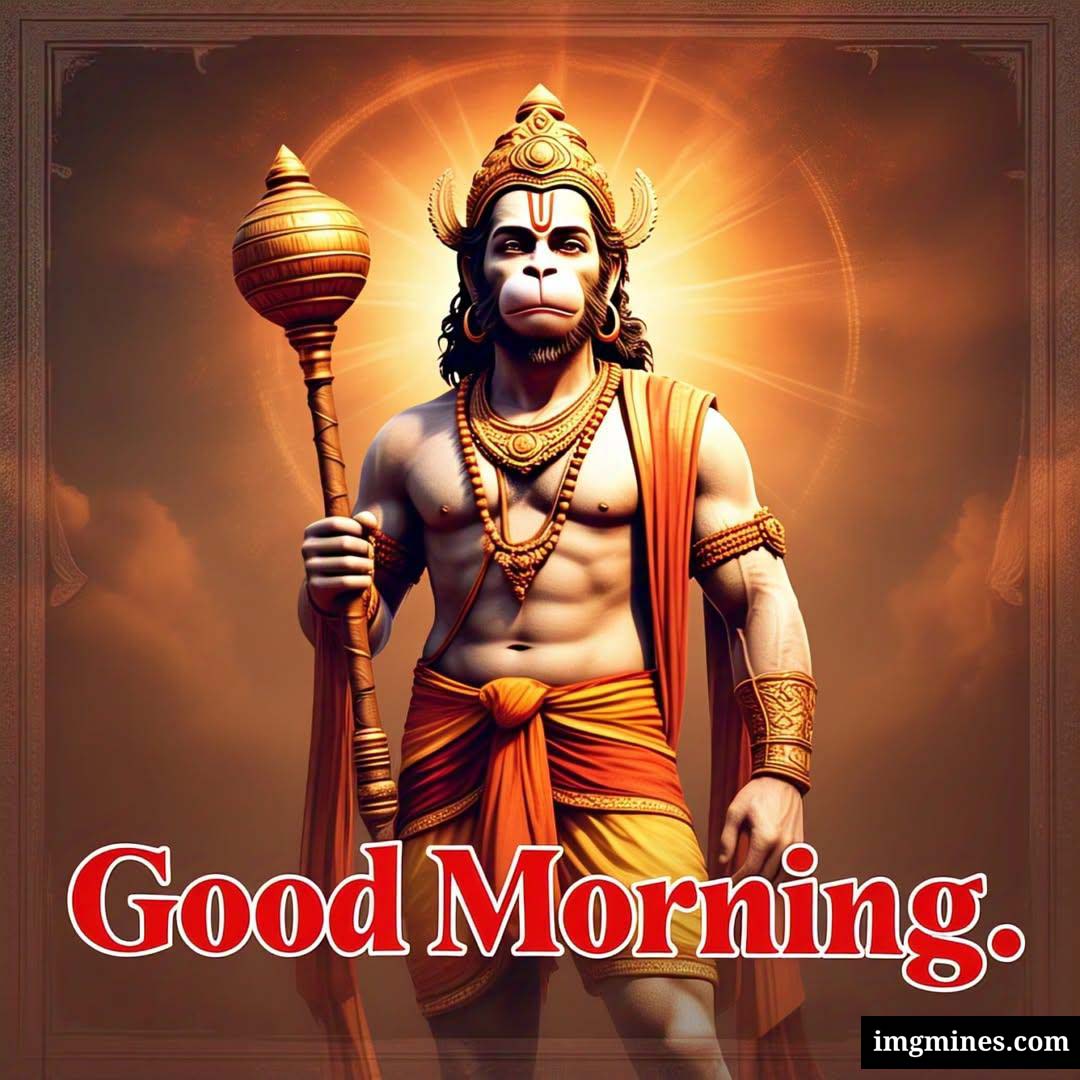 Lord Hanuman divine blessings good morning god image