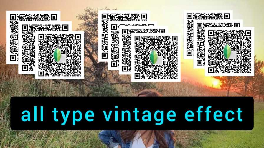 snapseed qr code vintage