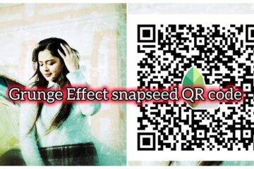 grunge effect snapseed qr code