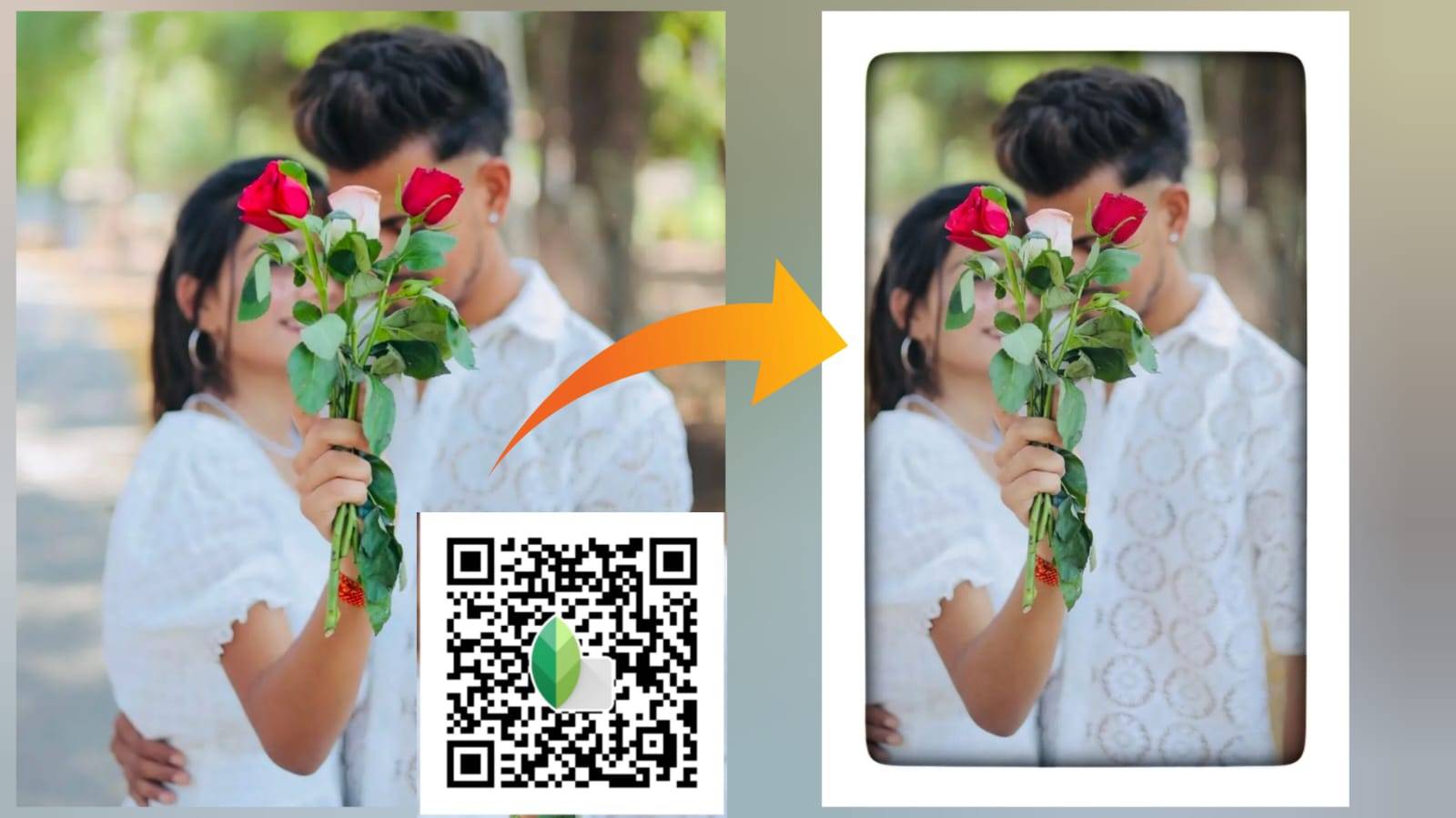 snapseed frames qr codes