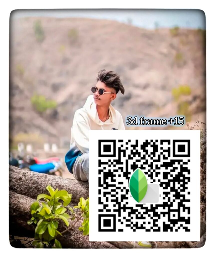 snapseed 3d frame low margin qr code