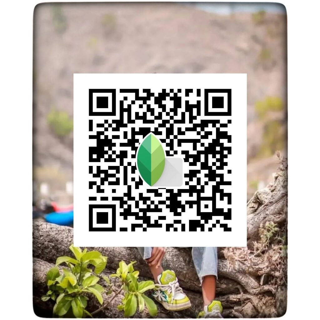 snapseed 3d frame qr code 3