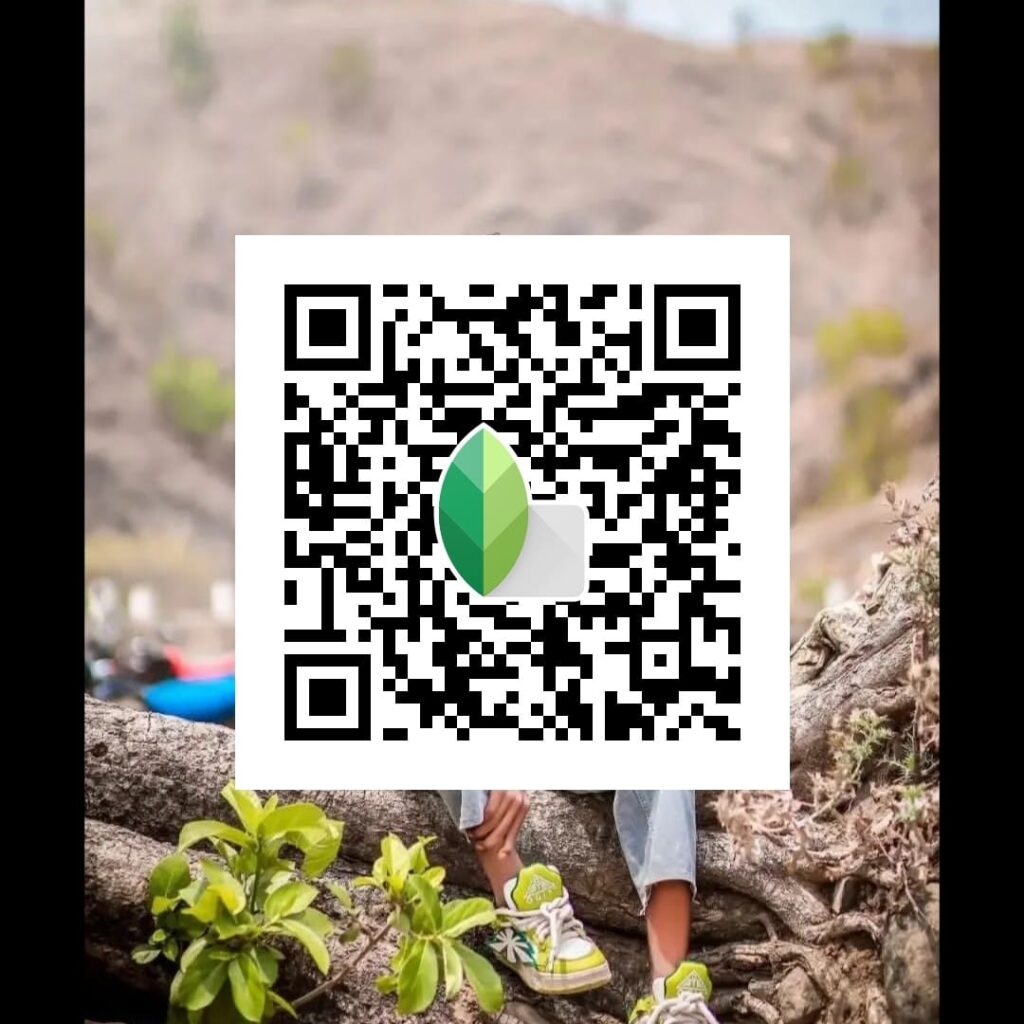 snapseed black border frame qr code