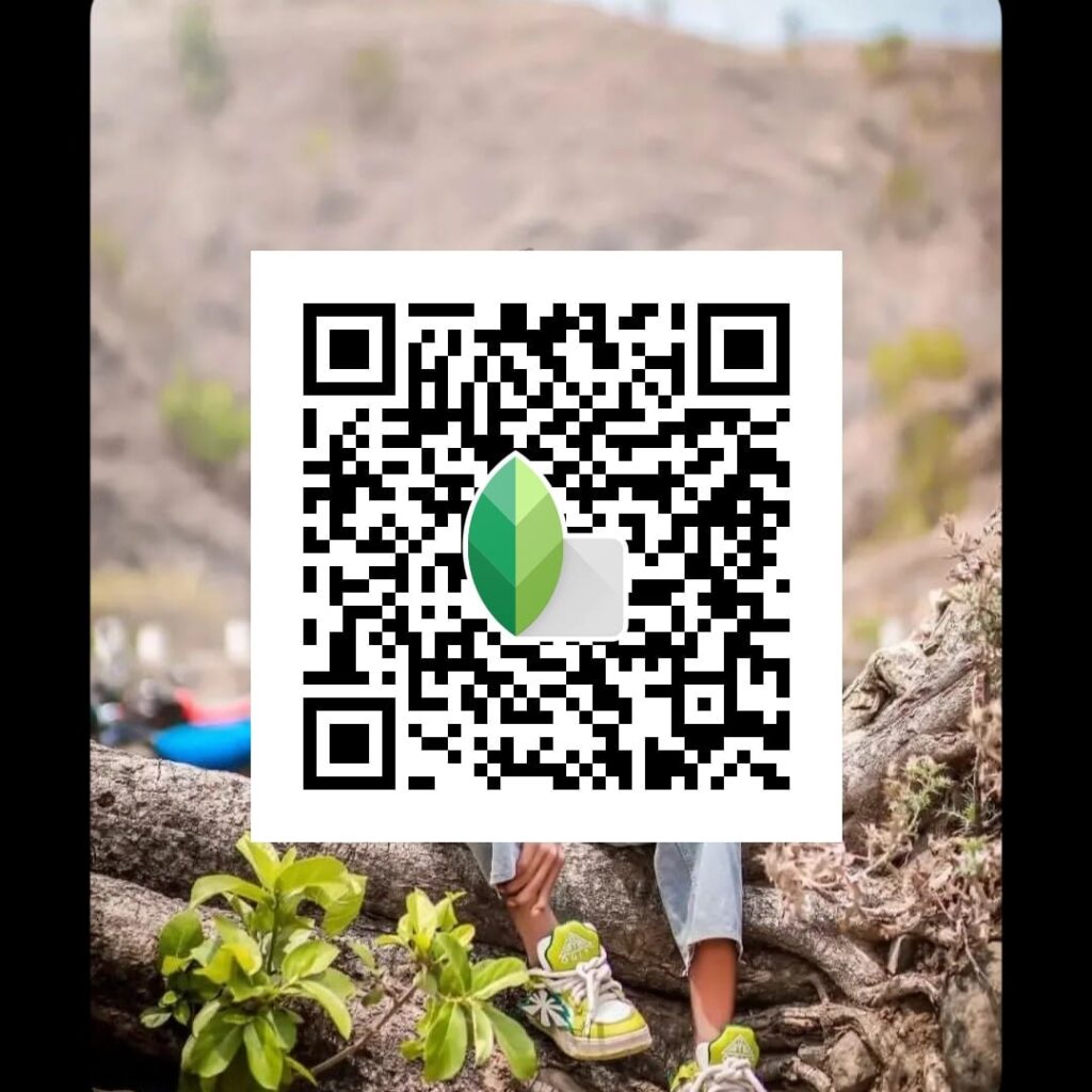 snapseed black border frame qr code 2