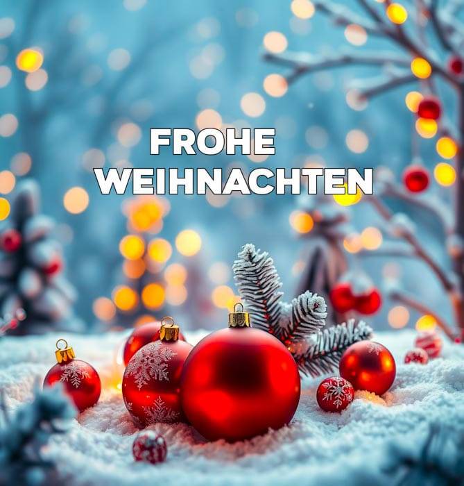 frohe weihnachten und guten rutsch wünschen​