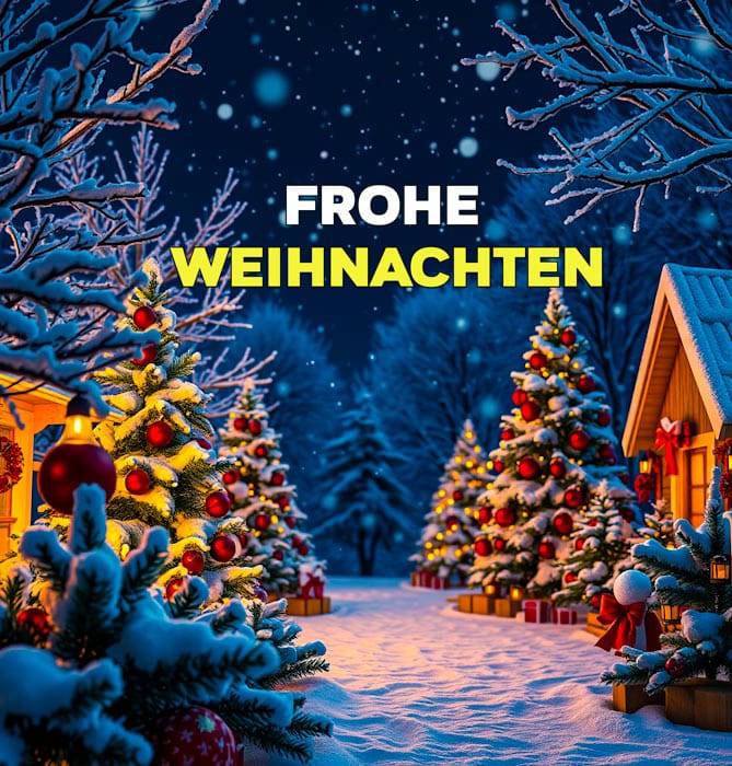 wünschen euch frohe weihnachten​