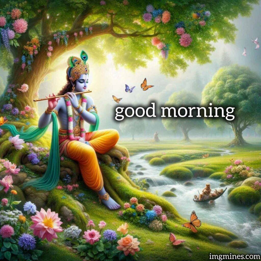 good morning god krishna images 4