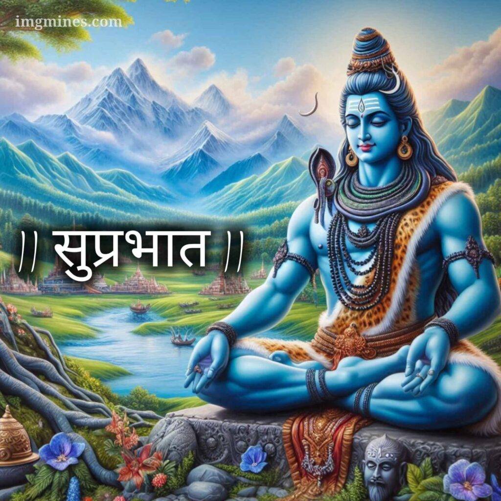 god shiva good morning image