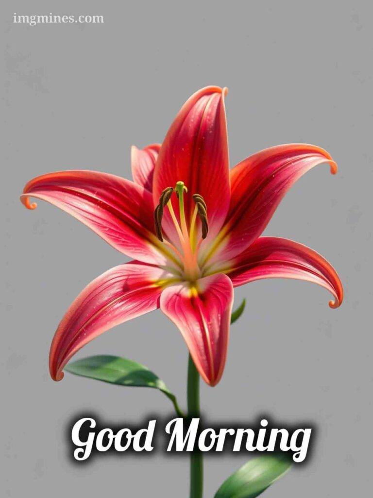 good morning images lily flowers 5