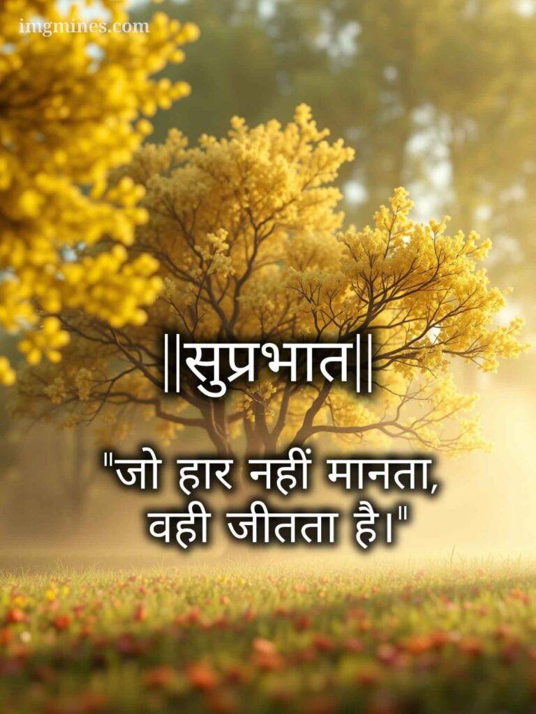 good morning images with positive words in hindi 5