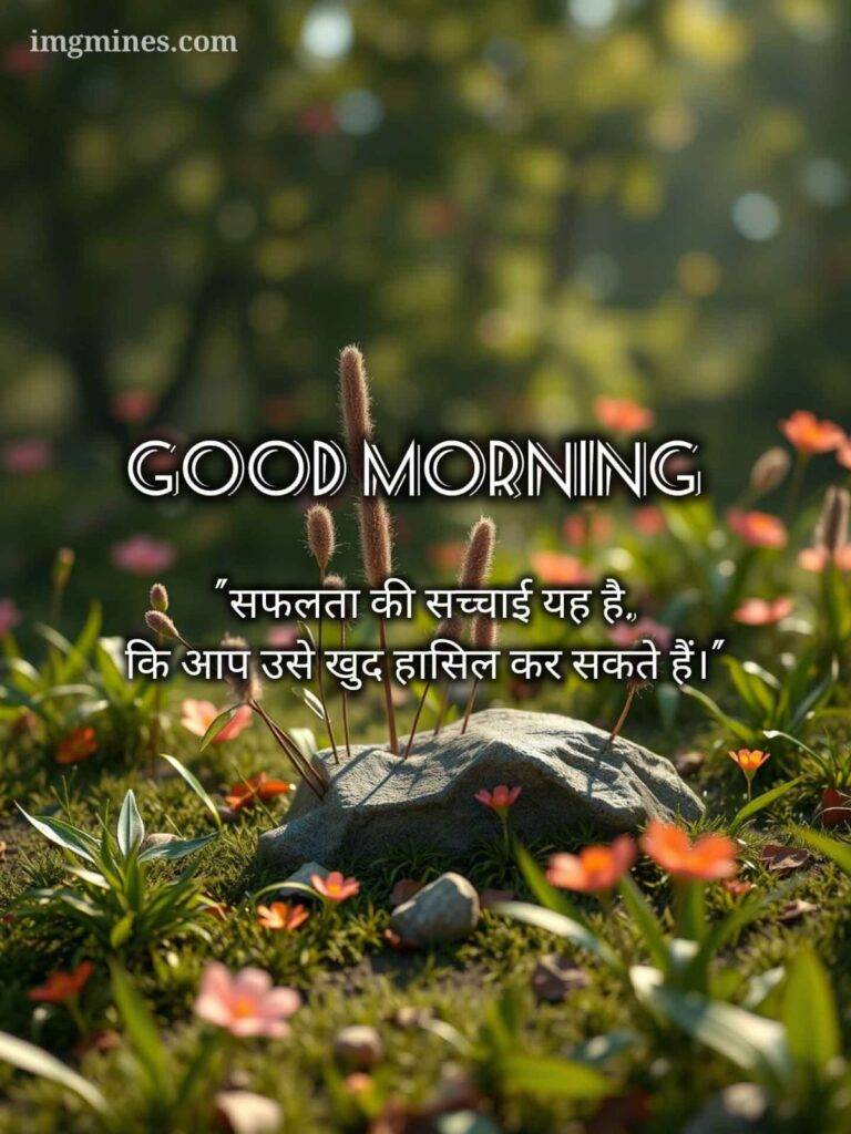 good morning images with positive words in hindi 6