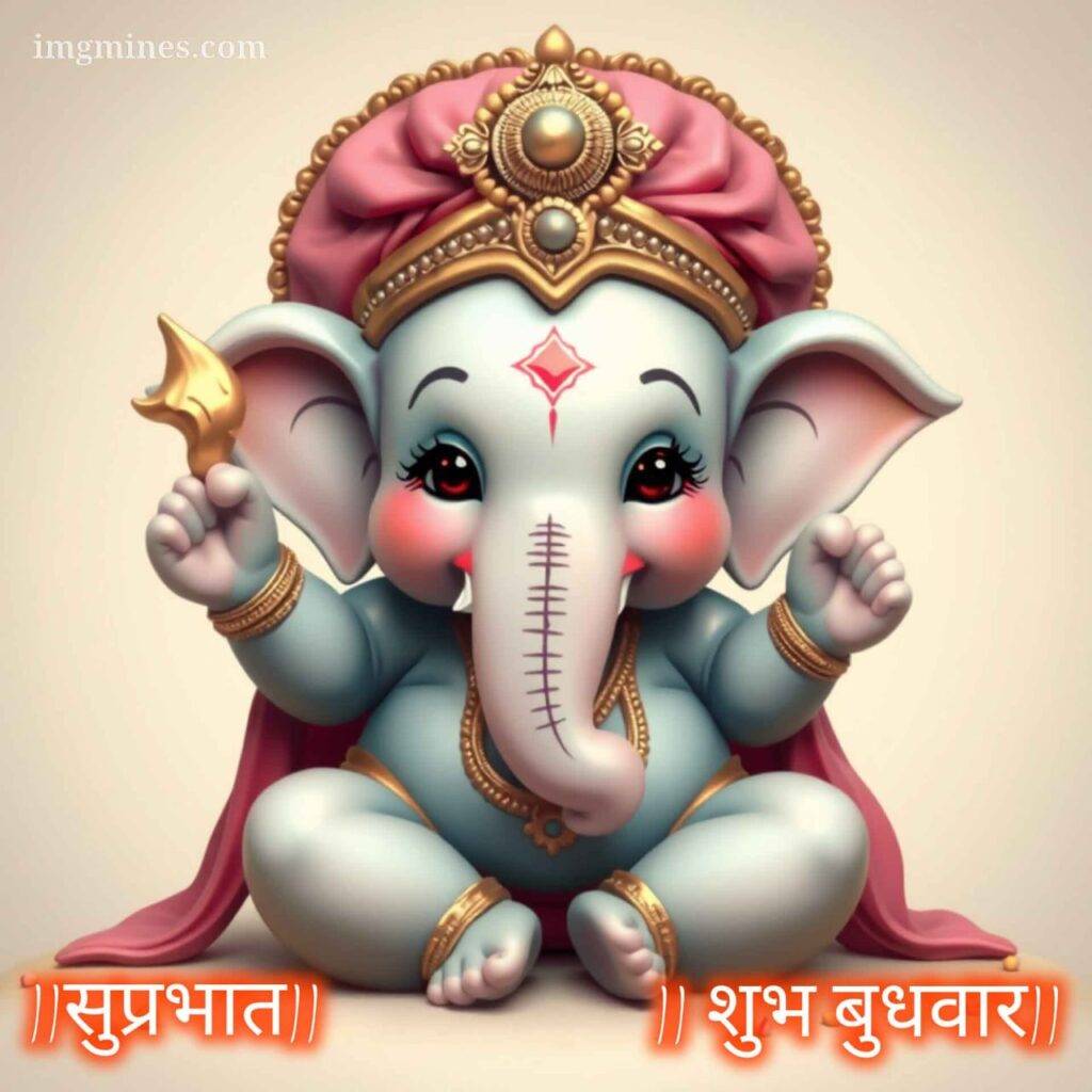 cute ganesh wednesday good morning images