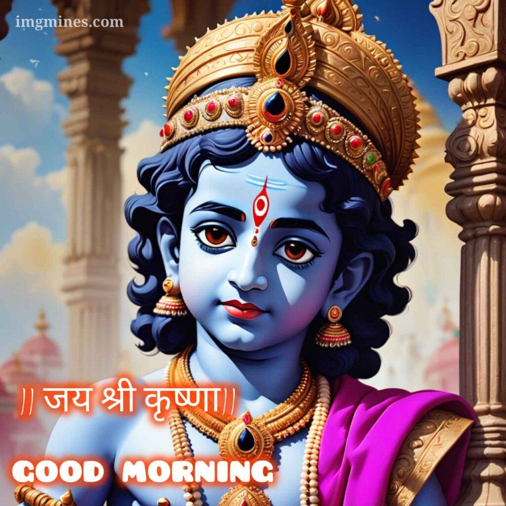 jai shree krishna image good morning five