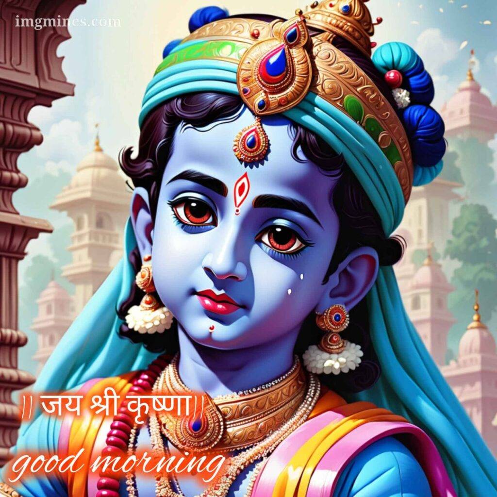 jai shree krishna image good morning fourteen