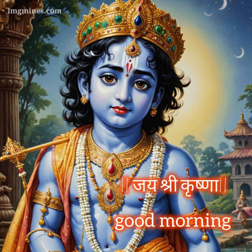 jai shree krishna image good morning seven