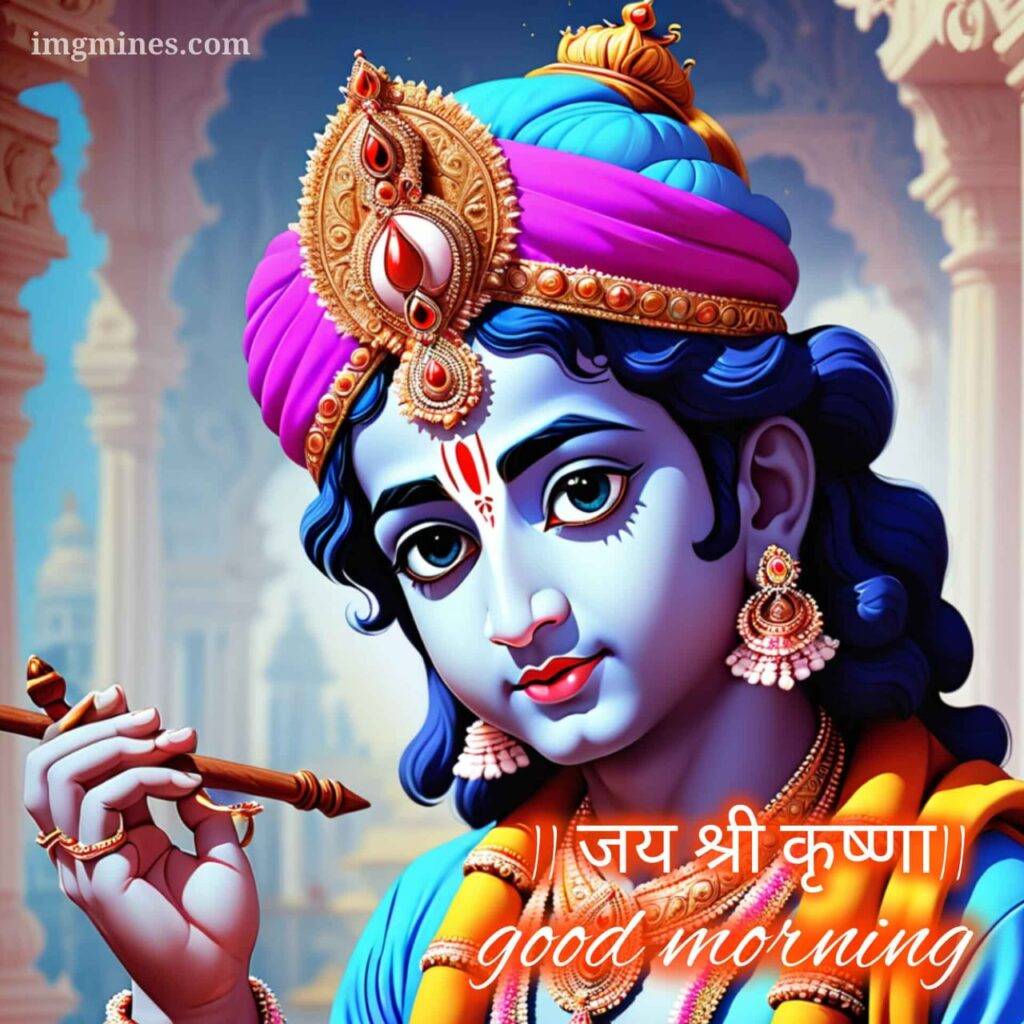 jai shree krishna image good morning six