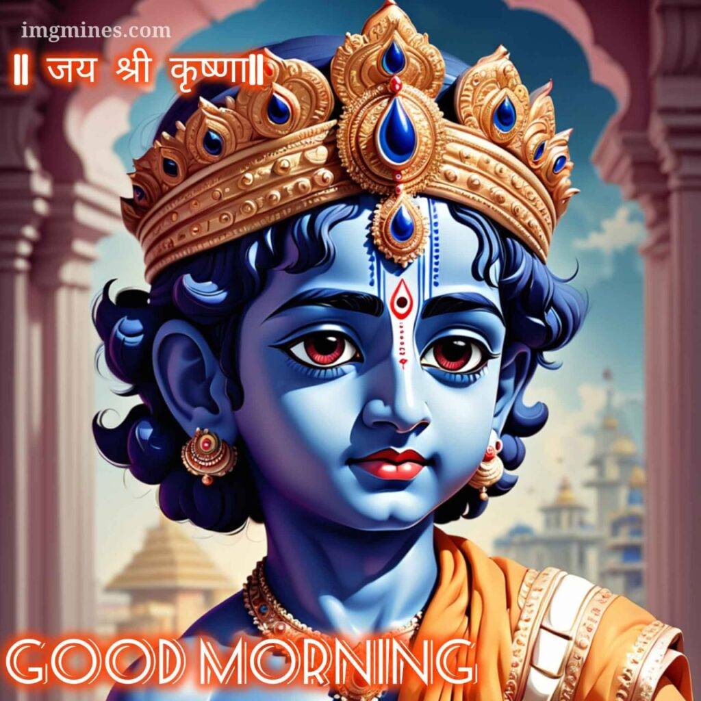 jai shree krishna image good morning two