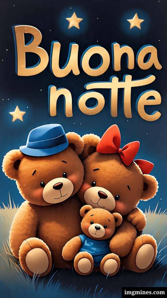 Teddy con la sua famiglia, nuovissime immagini della buonanotte recenti